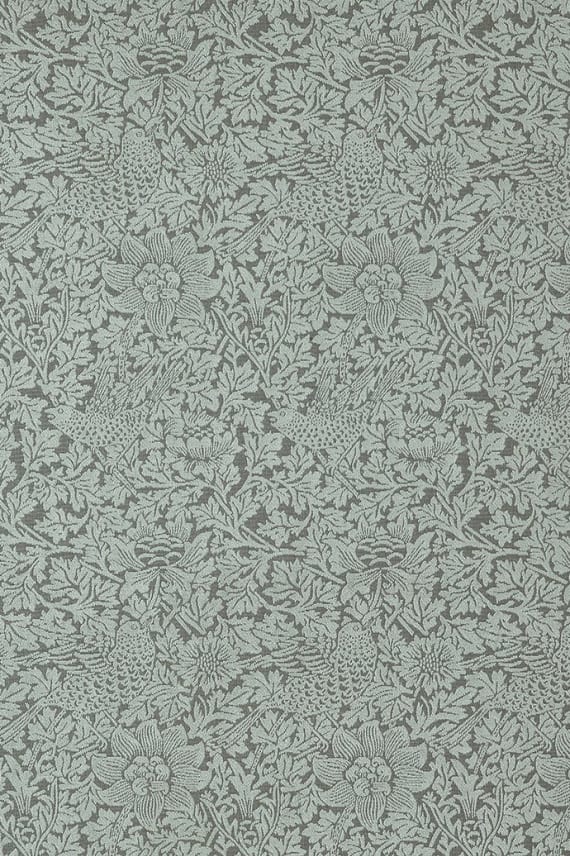 BIRD AND ANEMONE WOVEN vihreä